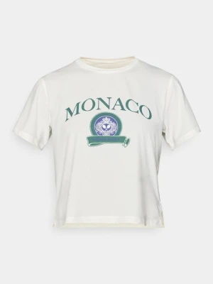 T-shirt z nadrukiem Björn Borg mleczny