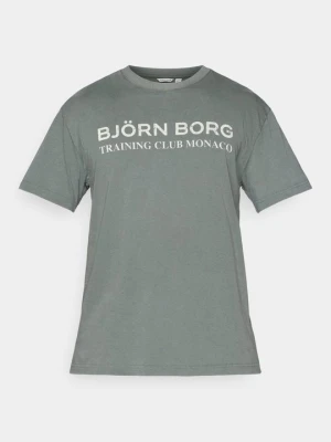 T-shirt z nadrukiem Björn Borg nakrapiana petrol