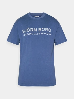 T-shirt z nadrukiem Björn Borg niebieski