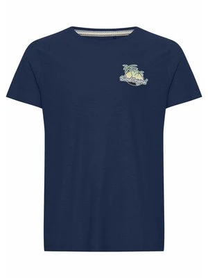 T-shirt z nadrukiem Blend granatowy