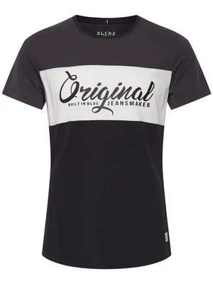 T-shirt z nadrukiem Blend czarny