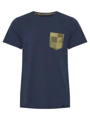 T-shirt z nadrukiem Blend niebieski
