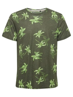 T-shirt z nadrukiem Blend oliwkowy