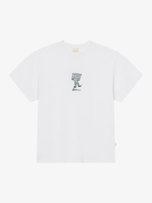 T-shirt z nadrukiem BLKVIS biały