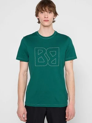 T-shirt z nadrukiem Bogner zielony
