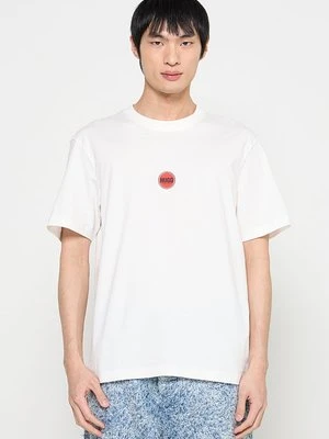 T-shirt z nadrukiem Boss biały