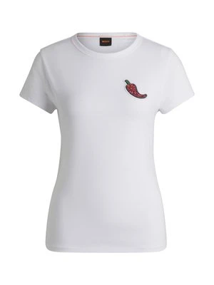 Zdjęcie produktu T-shirt z nadrukiem Boss biały