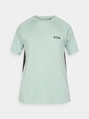 T-shirt z nadrukiem Boss zielony