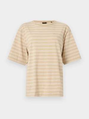 T-shirt z nadrukiem Boss beżowy