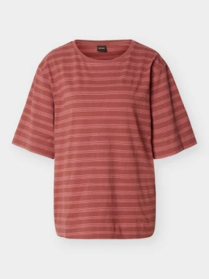 T-shirt z nadrukiem Boss czerwony
