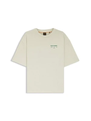 T-shirt z nadrukiem Boss jasnozielony