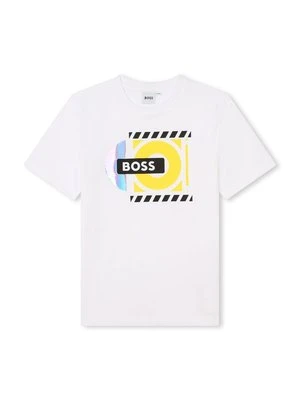 T-shirt z nadrukiem BOSS Kidswear