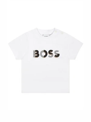 T-shirt z nadrukiem BOSS Kidswear