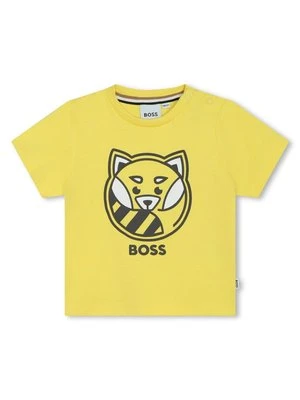 T-shirt z nadrukiem BOSS Kidswear