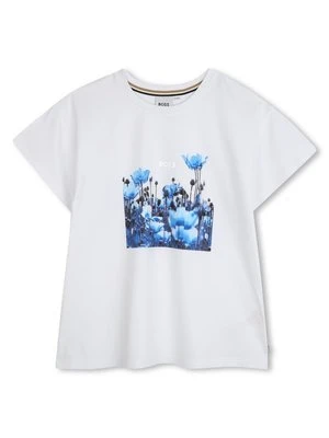 T-shirt z nadrukiem BOSS Kidswear