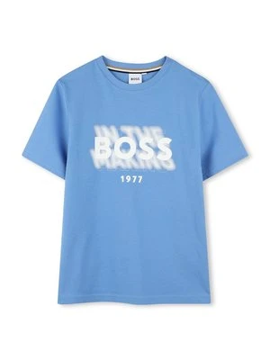 T-shirt z nadrukiem BOSS Kidswear