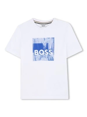 T-shirt z nadrukiem BOSS Kidswear