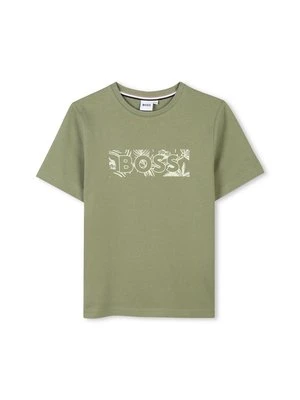T-shirt z nadrukiem BOSS Kidswear