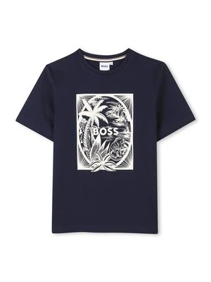 T-shirt z nadrukiem BOSS Kidswear
