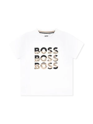 T-shirt z nadrukiem BOSS Kidswear