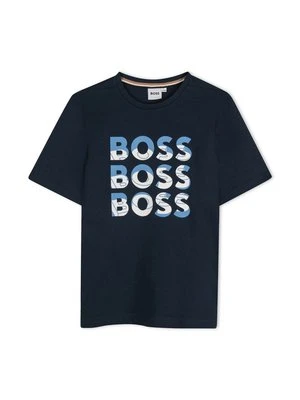 T-shirt z nadrukiem BOSS Kidswear