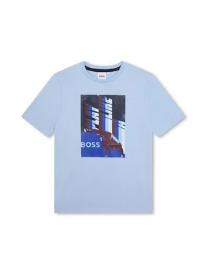 T-shirt z nadrukiem BOSS Kidswear