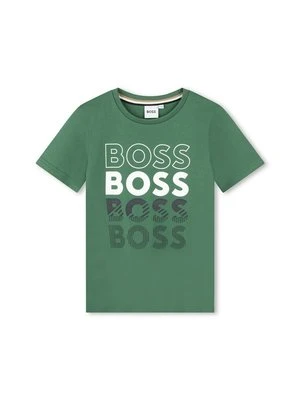 T-shirt z nadrukiem BOSS Kidswear