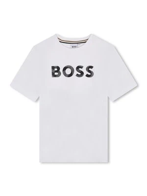 T-shirt z nadrukiem BOSS Kidswear