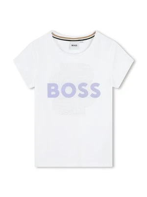 T-shirt z nadrukiem BOSS Kidswear