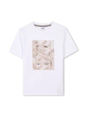 T-shirt z nadrukiem BOSS Kidswear