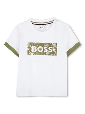 T-shirt z nadrukiem BOSS Kidswear