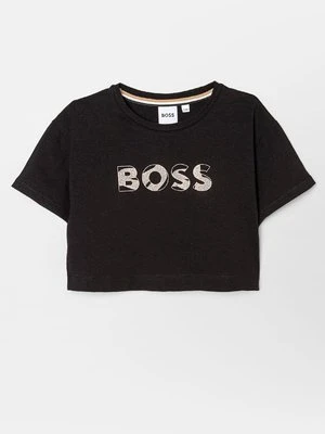 T-shirt z nadrukiem BOSS Kidswear