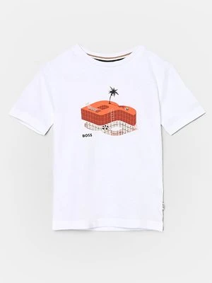 T-shirt z nadrukiem BOSS Kidswear