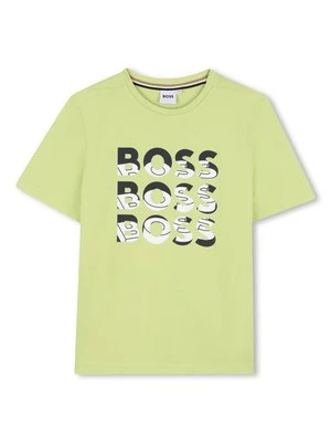 T-shirt z nadrukiem BOSS Kidswear