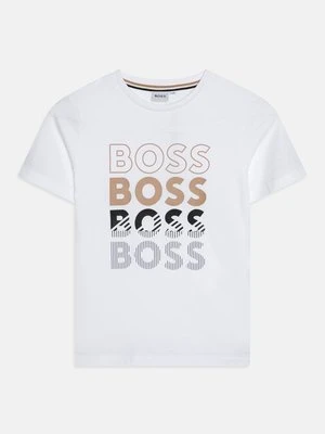 T-shirt z nadrukiem BOSS Kidswear