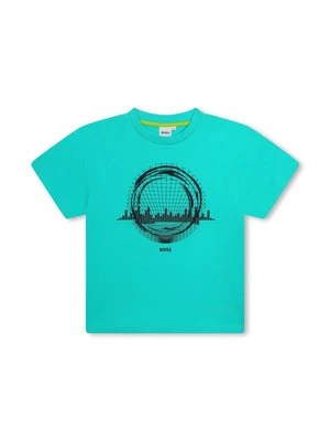 T-shirt z nadrukiem BOSS Kidswear
