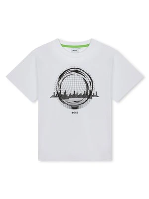 T-shirt z nadrukiem BOSS Kidswear