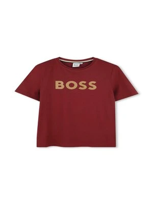 T-shirt z nadrukiem BOSS Kidswear