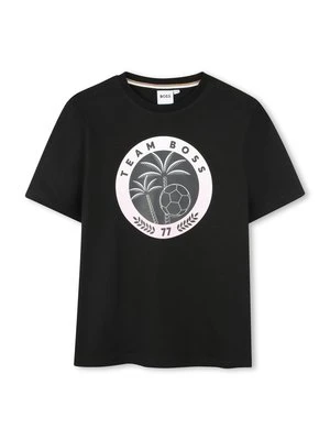 T-shirt z nadrukiem BOSS Kidswear