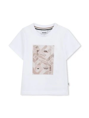 T-shirt z nadrukiem BOSS Kidswear