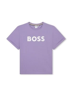 T-shirt z nadrukiem BOSS Kidswear