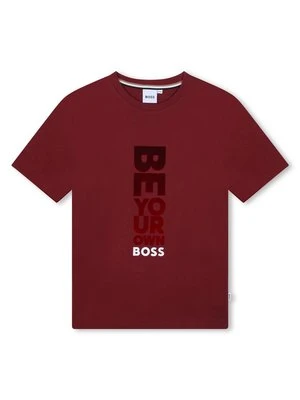 T-shirt z nadrukiem BOSS Kidswear