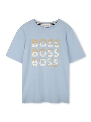T-shirt z nadrukiem BOSS Kidswear