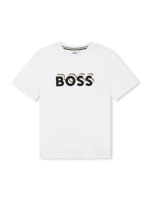 T-shirt z nadrukiem BOSS Kidswear