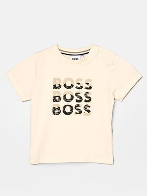 T-shirt z nadrukiem BOSS Kidswear