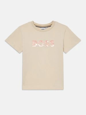 T-shirt z nadrukiem BOSS Kidswear