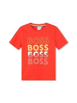T-shirt z nadrukiem BOSS Kidswear
