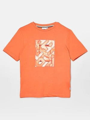 T-shirt z nadrukiem BOSS Kidswear