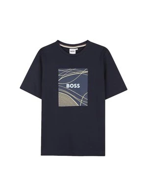 T-shirt z nadrukiem BOSS Kidswear