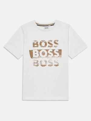 T-shirt z nadrukiem BOSS Kidswear